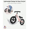 image:imageKRIDDO Toddler Balance Bike 2 Year Old Kids Balance Bike for 25 Years Old Dual Bearing for Smoother Riding Adorable Plate Adjustable Seat and Handlebar Toddler Bike Gifts Age 23 BlackPink