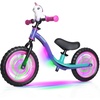 image:imageKRIDDO Toddler Balance Bike 2 Year Old Age 24 Months to 5 Years Old Early Learning Interactive Push Bicycle with Steady Balancing Gift Bike for 25 Boys Girls PinkLedpurple