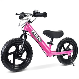 image:imageKRIDDO Pro Toddler Balance Bike 2 Year Old with Hand Brake and Kickstand 12 Inch Push Bicycle Gift Bike for 25 Boys Girls WhitePink