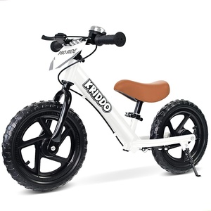image:imageKRIDDO Pro Toddler Balance Bike 2 Year Old with Hand Brake and Kickstand 12 Inch Push Bicycle Gift Bike for 25 Boys Girls WhiteWhite