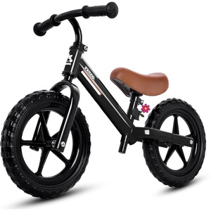 image:imageKRIDDO Toddler Balance Bike 2 Year Old Kids Balance Bike for 25 Years Old Dual Bearing for Smoother Riding Adorable Plate Adjustable Seat and Handlebar Toddler Bike Gifts Age 23 BlackBlack