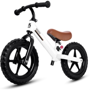 image:imageKRIDDO Toddler Balance Bike 2 Year Old Kids Balance Bike for 25 Years Old Dual Bearing for Smoother Riding Adorable Plate Adjustable Seat and Handlebar Toddler Bike Gifts Age 23 BlackWhite