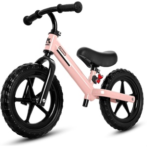 image:imageKRIDDO Toddler Balance Bike 2 Year Old Kids Balance Bike for 25 Years Old Dual Bearing for Smoother Riding Adorable Plate Adjustable Seat and Handlebar Toddler Bike Gifts Age 23 BlackPink