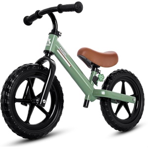 image:imageKRIDDO Toddler Balance Bike 2 Year Old Kids Balance Bike for 25 Years Old Dual Bearing for Smoother Riding Adorable Plate Adjustable Seat and Handlebar Toddler Bike Gifts Age 23 BlackGreen