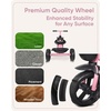 image:imageKRIDDO Tricycles Age 24 Month to 4 Years Toddler Kids Trike for 25 to 5 Year Old Gift for 24 Year Olds  GreenPink Sport