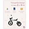 image:imageKRIDDO Tricycles Age 24 Month to 4 Years Toddler Kids Trike for 25 to 5 Year Old Gift for 24 Year Olds  GreenWhite Sport