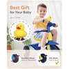 image:imageKRIDDO 2 in 1 Kids Tricycles Age 18 Month to 3 Years EVA Wheels Upgraded Gift Trikes for Toddlers 2 to 3 Year Old with Push Handle and Duck Bell PinkEva Wheelblue