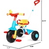 image:imageKRIDDO 2 in 1 Kids Tricycles Age 18 Month to 3 Years EVA Wheels Upgraded Gift Trikes for Toddlers 2 to 3 Year Old with Push Handle and Duck Bell PinkLight Blue