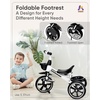 image:imageKRIDDO 2in1 Toddler Tricycle for Ages 18 Months to 5 Years Old  Extended Push Handle for Effortless Push Gift Trike for Toddler 3 to 5 Year Kids Tricycle with Foldable Front Footrest PinkWhite
