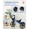 image:imageKRIDDO 2in1 Toddler Tricycle for Ages 18 Months to 5 Years Old  Extended Push Handle for Effortless Push Gift Trike for Toddler 3 to 5 Year Kids Tricycle with Foldable Front Footrest PinkBlue