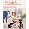 image:imageKRIDDO 2in1 Toddler Tricycle for Ages 18 Months to 5 Years Old  Extended Push Handle for Effortless Push Gift Trike for Toddler 3 to 5 Year Kids Tricycle with Foldable Front Footrest PinkPink