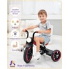 image:imageKRIDDO Kids 12 Inch Tricycle With Puncture Free Wheels Front Light Adjustable Seat  Gift for 25 Year Olds BlueBlack