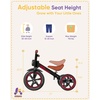 image:imageKRIDDO Kids 12 Inch Tricycle With Puncture Free Wheels Front Light Adjustable Seat  Gift for 25 Year Olds BlueBlack