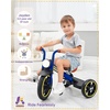 image:imageKRIDDO Kids 12 Inch Tricycle With Puncture Free Wheels Front Light Adjustable Seat  Gift for 25 Year Olds BlueBlue