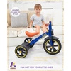 image:imageKRIDDO Kids 12 Inch Tricycle With Puncture Free Wheels Front Light Adjustable Seat  Gift for 25 Year Olds BlueBlue