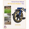 image:imageKRIDDO Kids 12 Inch Tricycle With Puncture Free Wheels Front Light Adjustable Seat  Gift for 25 Year Olds BlueBlue