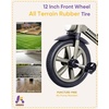 image:imageKRIDDO Kids 12 Inch Tricycle With Puncture Free Wheels Front Light Adjustable Seat  Gift for 25 Year Olds BlueCement Grey