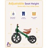 image:imageKRIDDO Kids 12 Inch Tricycle With Puncture Free Wheels Front Light Adjustable Seat  Gift for 25 Year Olds BlueGreen