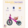 image:imageKRIDDO Kids 12 Inch Tricycle With Puncture Free Wheels Front Light Adjustable Seat  Gift for 25 Year Olds BluePink