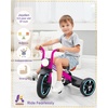 image:imageKRIDDO Kids 12 Inch Tricycle With Puncture Free Wheels Front Light Adjustable Seat  Gift for 25 Year Olds BluePink