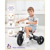 image:imageKRIDDO Kids 12 Inch Tricycle With Puncture Free Wheels Front Light Adjustable Seat  Gift for 25 Year Olds BlueWhite