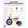 image:imageKRIDDO Kids 12 Inch Tricycle With Puncture Free Wheels Front Light Adjustable Seat  Gift for 25 Year Olds BlueWhite Led