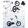 image:imageKRIDDO 1416 Inch Kids Bike for Ages 38 Boys and Girls Bicycle with Removable Training Wheels Bicycle for Kids with Hand Brake amp Coaster Brake Adjustable Height DIY Name PlateWhite