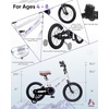 image:imageKRIDDO 1416 Inch Kids Bike for Ages 38 Boys and Girls Bicycle with Removable Training Wheels Bicycle for Kids with Hand Brake amp Coaster Brake Adjustable Height DIY Name PlateWhite