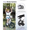 image:imageKRIDDO 1416 Inch Kids Bike for Ages 38 Boys and Girls Bicycle with Removable Training Wheels Bicycle for Kids with Hand Brake amp Coaster Brake Adjustable Height DIY Name PlateWhite