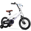 image:imageKRIDDO 1416 Inch Kids Bike for Ages 38 Boys and Girls Bicycle with Removable Training Wheels Bicycle for Kids with Hand Brake amp Coaster Brake Adjustable Height DIY Name PlateWhite