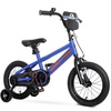 image:imageKRIDDO 1416 Inch Kids Bike for Ages 38 Boys and Girls Bicycle with Removable Training Wheels Bicycle for Kids with Hand Brake amp Coaster Brake Adjustable Height DIY Name PlateBlue
